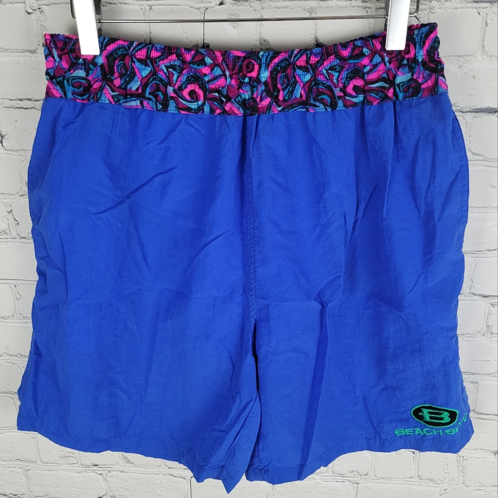 BEACH BLVD | vintage retro nylon lined swim trunks shorts